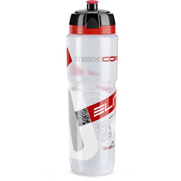 OUT DISCONTINUE - Elite MaxiCorsa Bottle Biodegradable clear red logo 950 ml