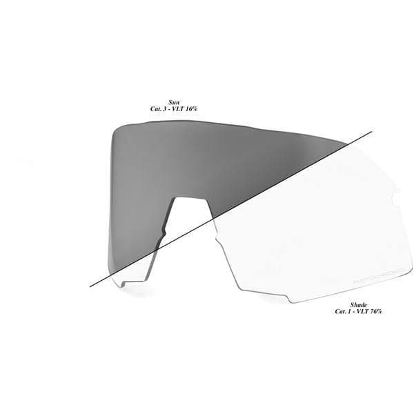 100% S3 Replacement Lens - Photochromic Clear/Smoke