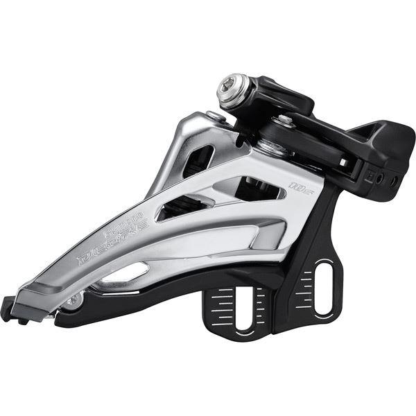 Shimano Deore FD-M4100-E Deore front derailleur; 10-speed double; side swing; E-type