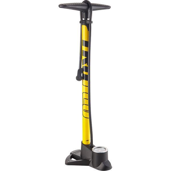 Truflo Easitrax 3 track pump with gauge, max 160 psi, yellow