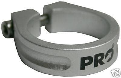 PRO BOLTED Seatpost Clamp SILVER 28.6mm - PR900050 - MRRP £7.99