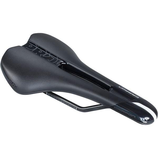 PRO Griffon Women's saddle, carbon rail, 152 mm wide, anatomic fit, black