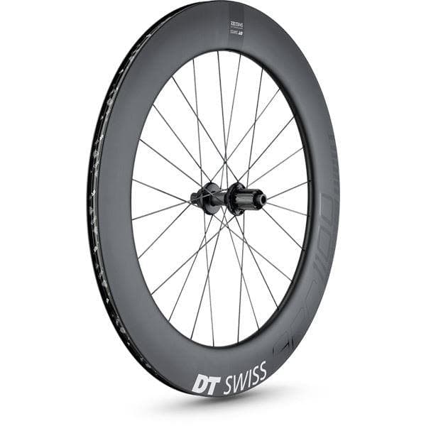 DT Swiss ARC 1100 DICUT disc brake wheel, carbon clincher 80 x 17 mm rim, rear