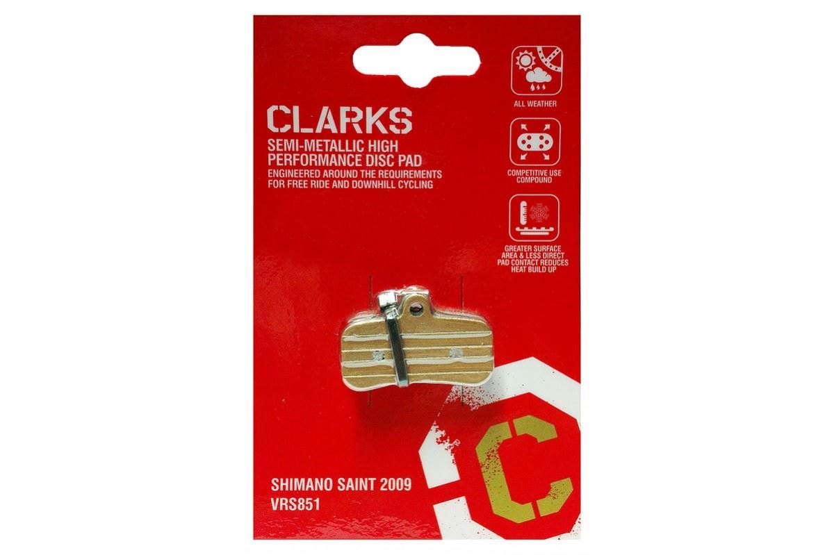 Clarks Semi-Metallic High Performance Disc Brake Pads for Shimano Saint 2009