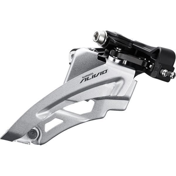 Shimano Alivio FD-M3100-M Alivio front derailleur; 9-speed triple; side swing; mid clamp