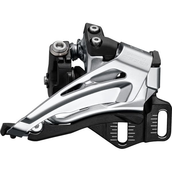 Shimano Deore M6025-E double front derailleur, E-type mount, top swing, down pull