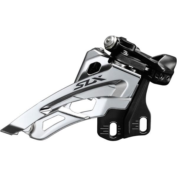 Shimano SLX M7000-E triple 10-spd front derailleur, E-type mount, side swing, front-pull