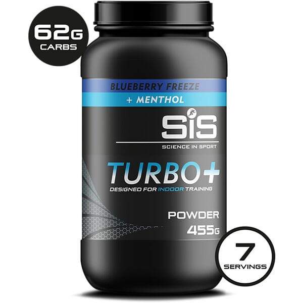 Science In Sport Turbo+ energy drink powder - 455 g tub - blueberry freeze