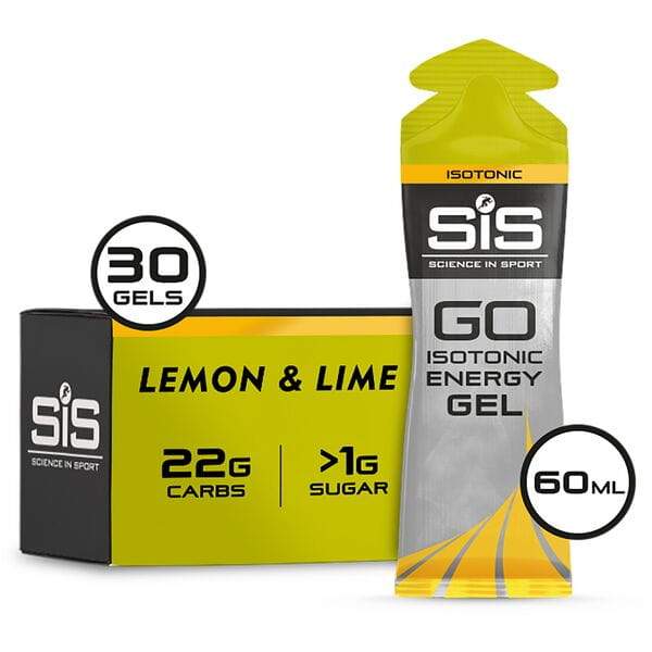 Science In Sport GO Isotonic Energy Gel - box of 30 gels - lemon / lime