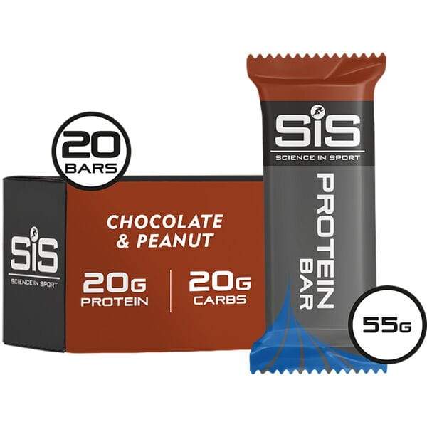 Science In Sport REGO Protein Bar - box of 20 bars - chocolate and peanut