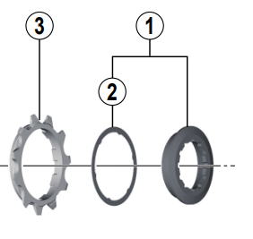 Shimano Spares CS-M9000 lock-ring and spacer