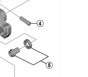 Shimano Spares BR-8010-R cable fixing bolt and plate