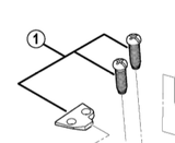 Shimano Spares FD-5700 stroke adjusting screws and plate