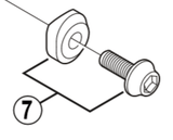 Shimano Spares FD-7900 clamp bolt and radius washer M5 x 13.5 mm