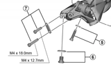 Shimano Spares RD-R9100 B-tension adjusting screw and plate