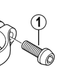 Shimano Spares FD-7800 clamp bolt M5 x 15 mm