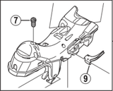 Shimano Spares ST-9000 left hand SL cable guide