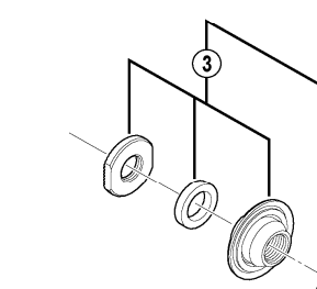 Shimano Spares HB-M430 lock nut unit