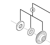 Shimano Spares HB-M430 lock nut unit