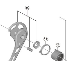 Shimano Spares RD-M8050 outer plate assembly; GS