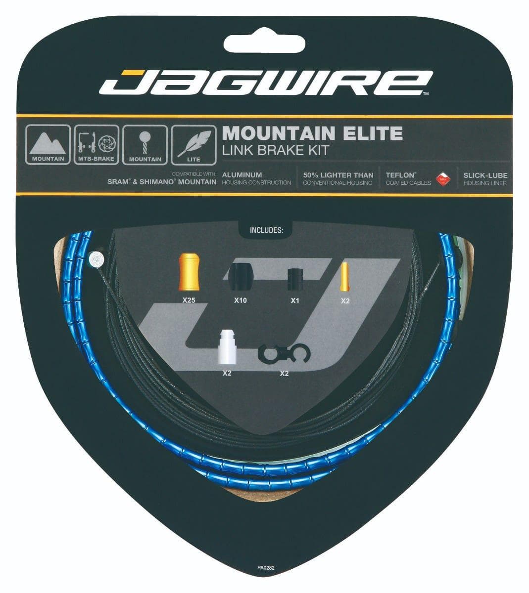 Jagwire Mountain Elite Link Brake Kit  Blue