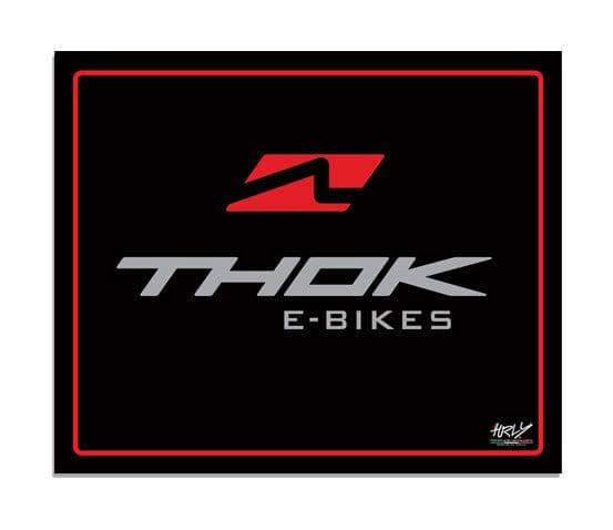 THOK THOK POS Carpet 50 x 60cm (Black/Red)