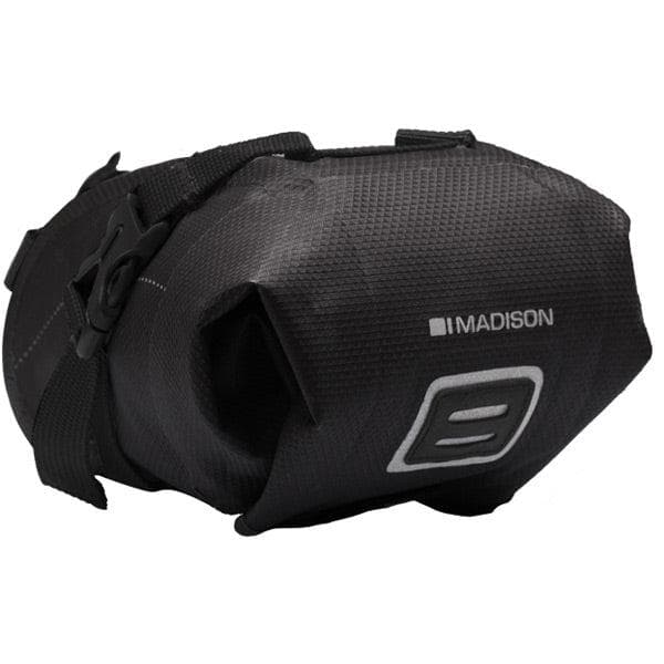 Madison Waterproof micro saddle bag with welded seams; black