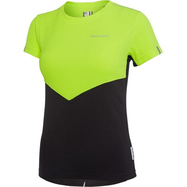 Madison Stellar women's short sleeve jersey; hi-viz yellow / phantom size 10