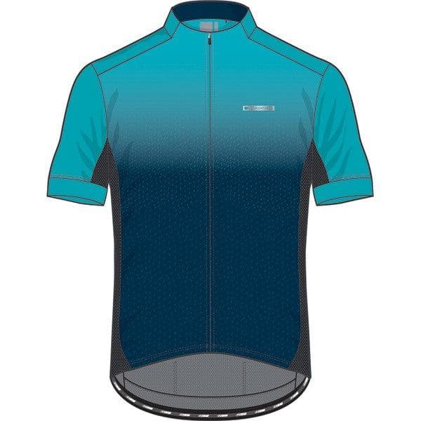 Madison Sportive men's short sleeve jersey; ink navy / blue curaco large