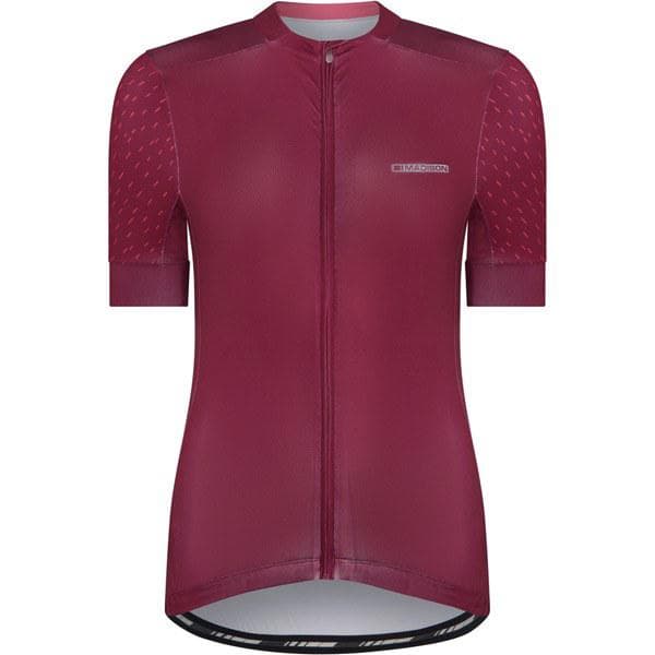 Madison Sportive women's short sleeve jersey; classy burgundy size 8