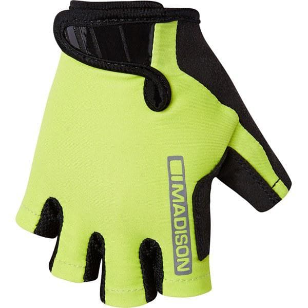 Madison Tracker kid's mitts; lime punch large