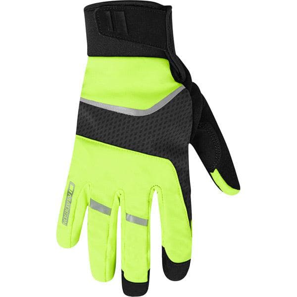 Madison Avalanche waterproof gloves - hi-viz yellow / black - medium