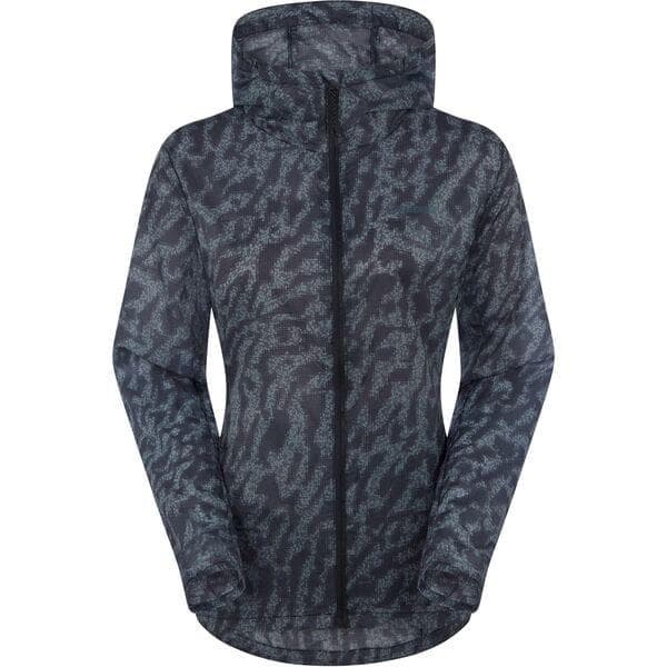 Madison Roam women's lightweight packable jacket - camo navy haze - size 14