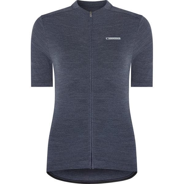 Madison Roam women's merino short sleeve jersey - navy haze - size 16