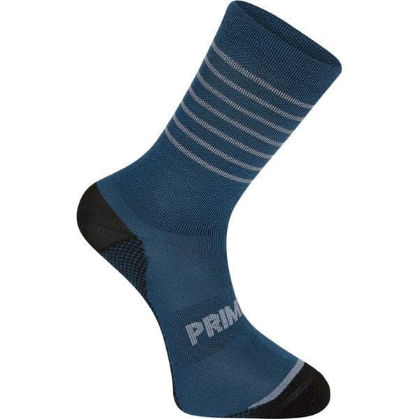 Madison Explorer Primaloft sock - stripe navy haze / shale blue - large 43-45