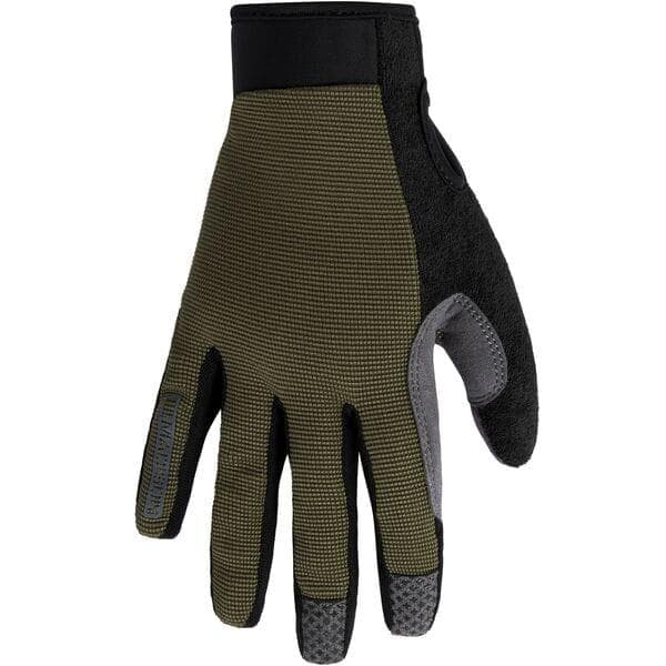 Madison Freewheel youth trail gloves - dark olive - large