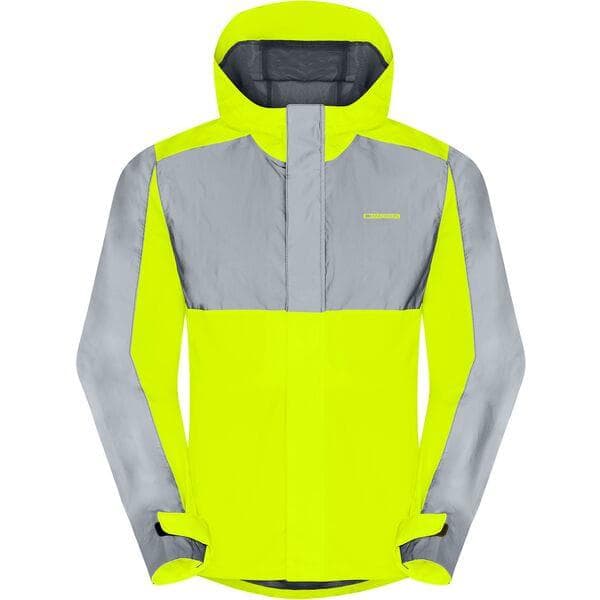 Madison Stellar FiftyFifty Reflective mens wproof jkt - hi-viz yw / silv - medium