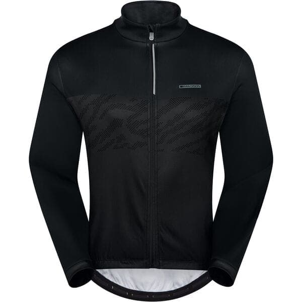 Madison Sportive men's long sleeve thermal jersey - black - large