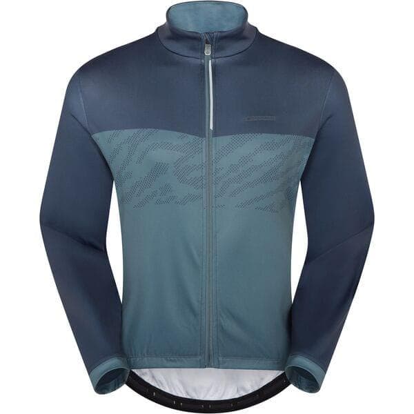 Madison Sportive men's long sleeve thermal jersey - navy haze / shale blue - xx-large