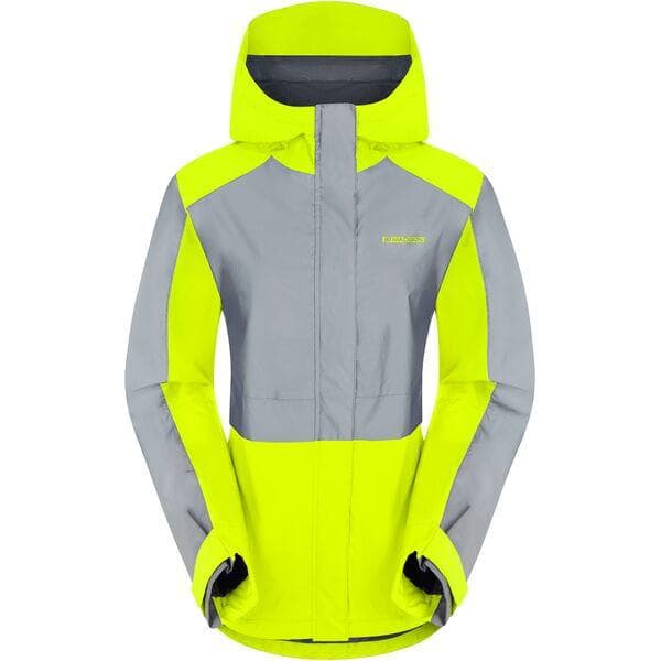 Madison Stellar FiftyFifty Reflective wms wproof jkt - hi-viz yw / silv - size 12