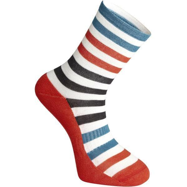 Madison Isoler Merino 3-season sock - white / red / blue pop - x-large 46-48