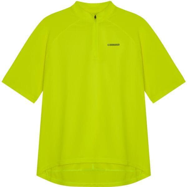 Madison Freewheel men's short sleeve jersey - hi-viz yellow - large