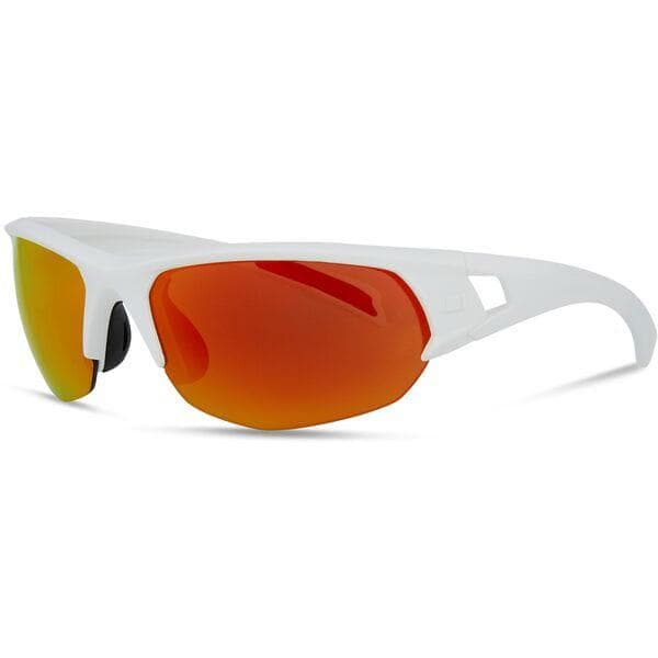 Madison Mission Glasses - matt white / fire mirror