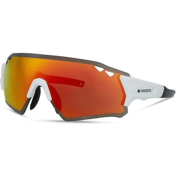 Madison Stealth Glasses - matt white / fire mirror