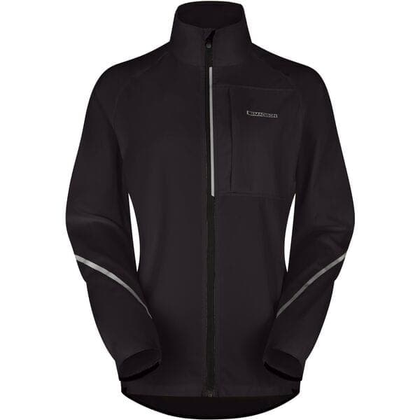 Madison Freewheel women's Packable jacket; black - size 10