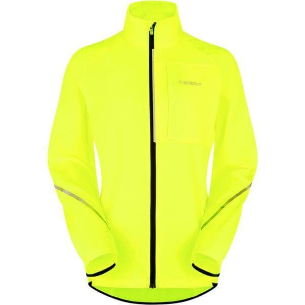 Madison Freewheel women's Packable jacket; hi-viz yellow - size 10