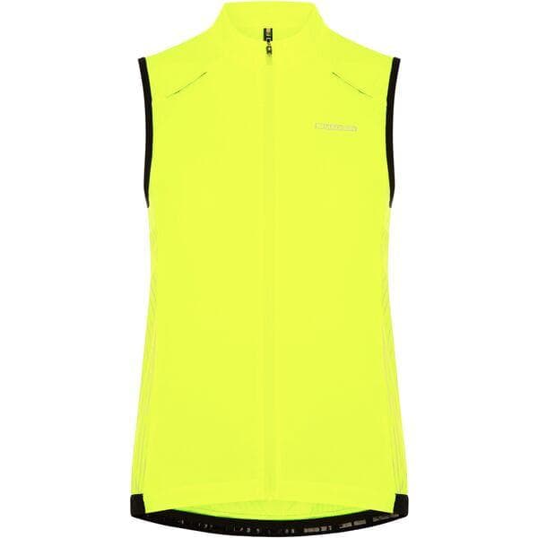 Madison Stellar Reflective windproof women's gilet; hi-viz yellow - size 10