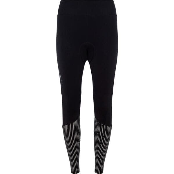 Madison Stellar padded women's reflective thermal tights with DWR; black - size 14