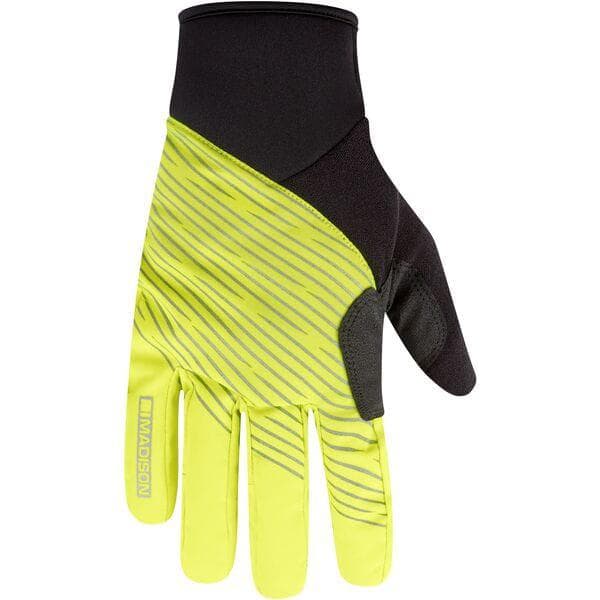 Madison Stellar Reflective Waterproof Thermal gloves; black / hi-viz yellow - large