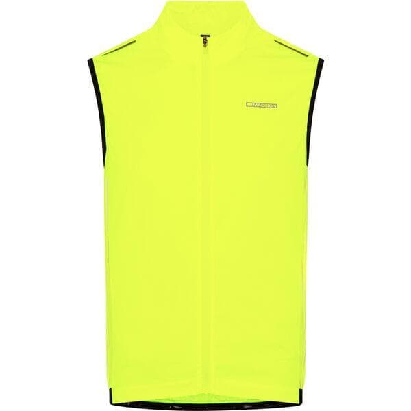 Madison Stellar Reflective windproof men's gilet; hi-viz yellow - large